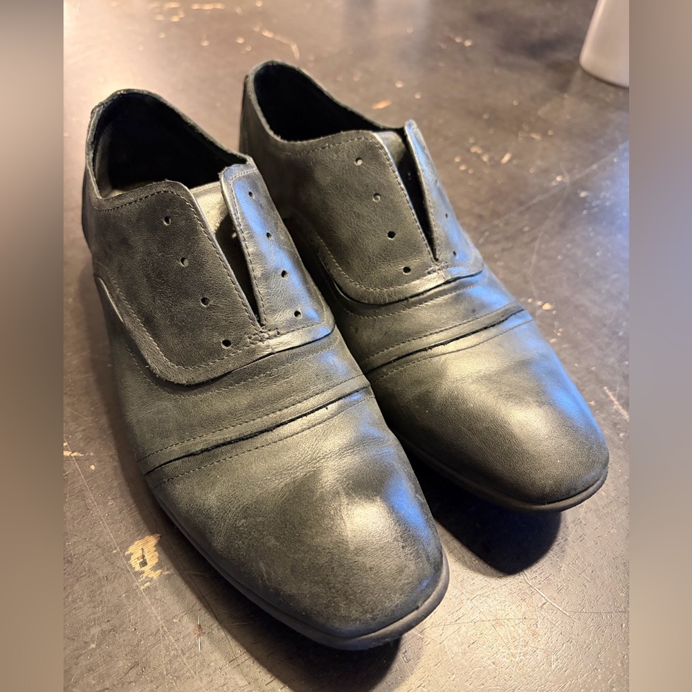 Cole Haan Distressed Leather Oxfords